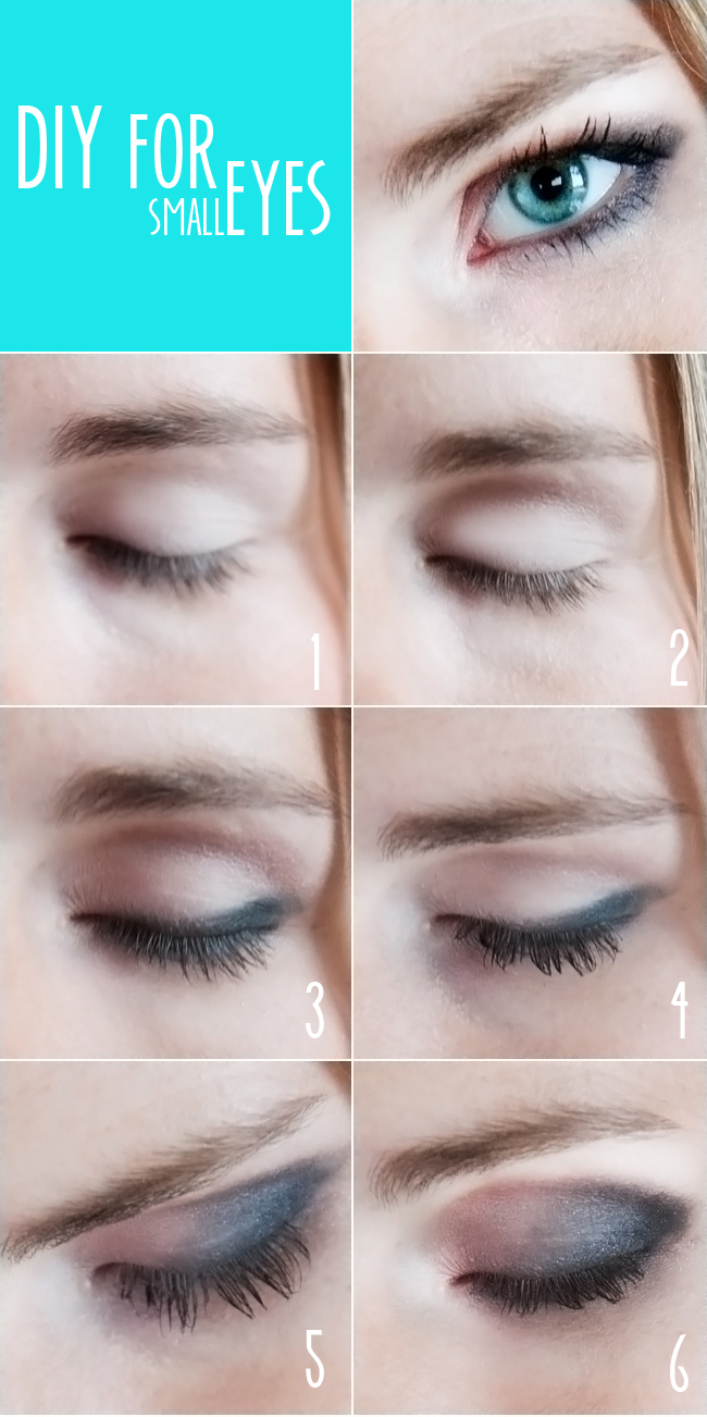 how to apply makeup on small eyes