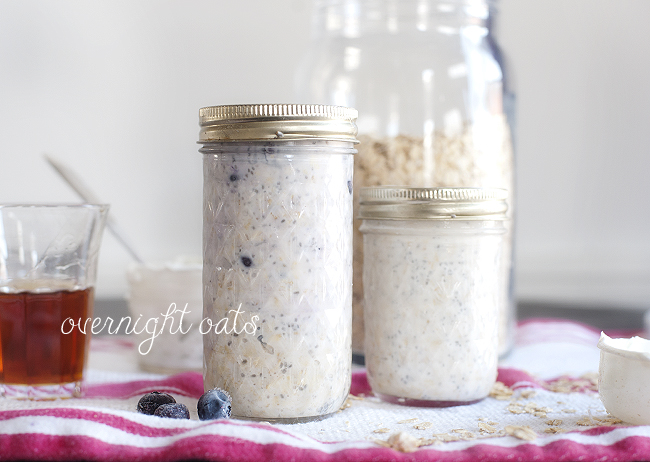 Overnight Oats Engraved Mason Jars