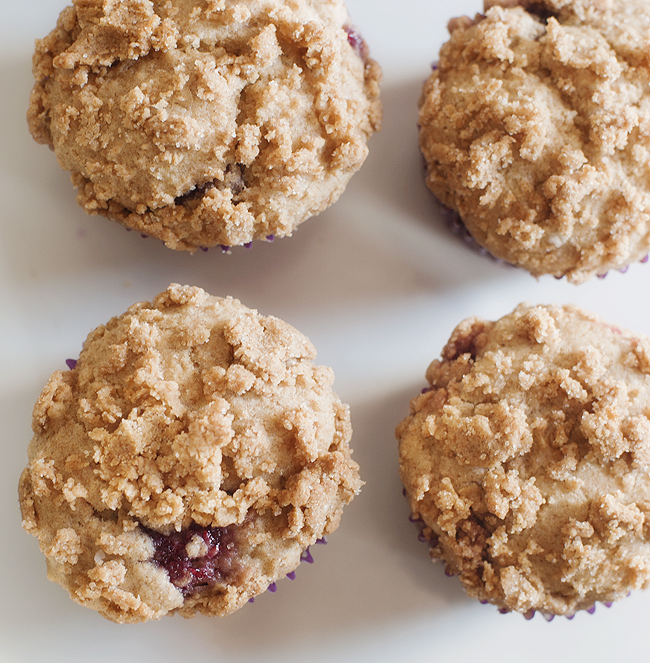 peanut butter and jelly muffins | pretty plain janes