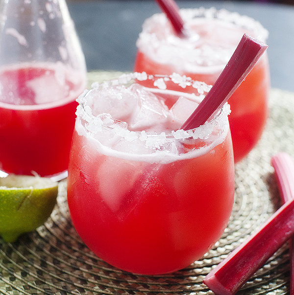 strawberry rhubarb margarita | pretty plain janes