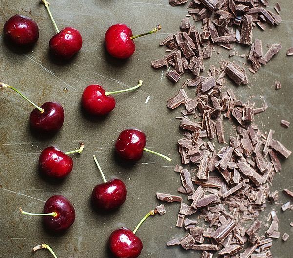 Dark Chocolate Cherry Scones