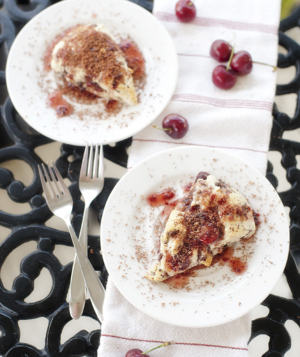 Dark Chocolate Cherry Scones