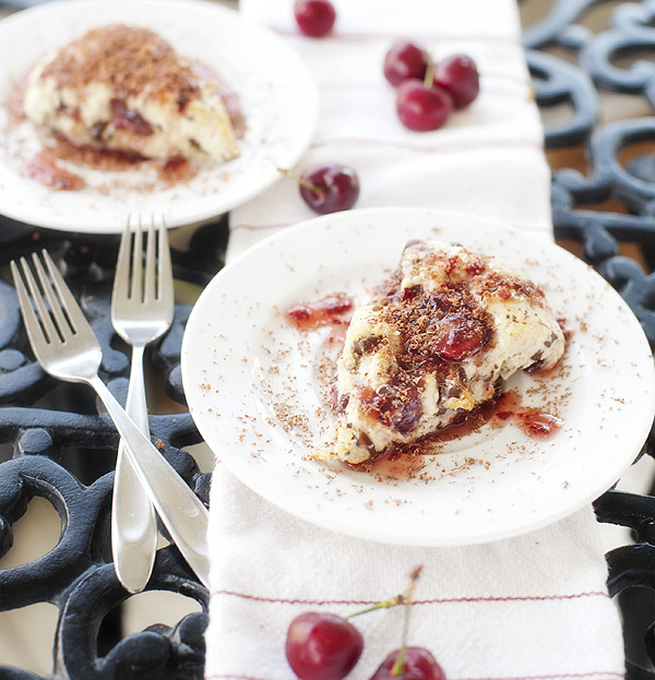 Dark Chocolate Cherry Scones