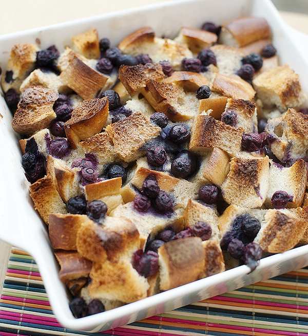 overnight blueberry french toast casserole | pretty plain janes