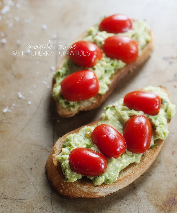 Avocado Toast with Cherry Tomatoes