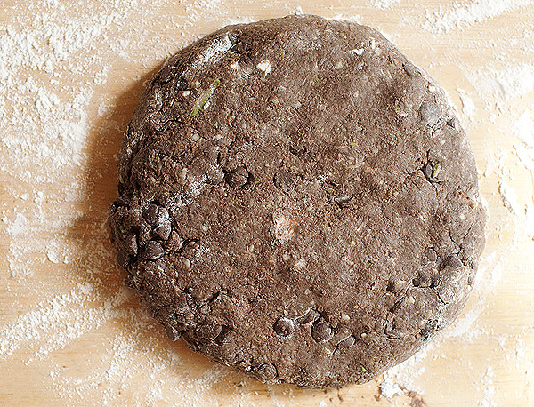 Dark Chocolate Zucchini Scones