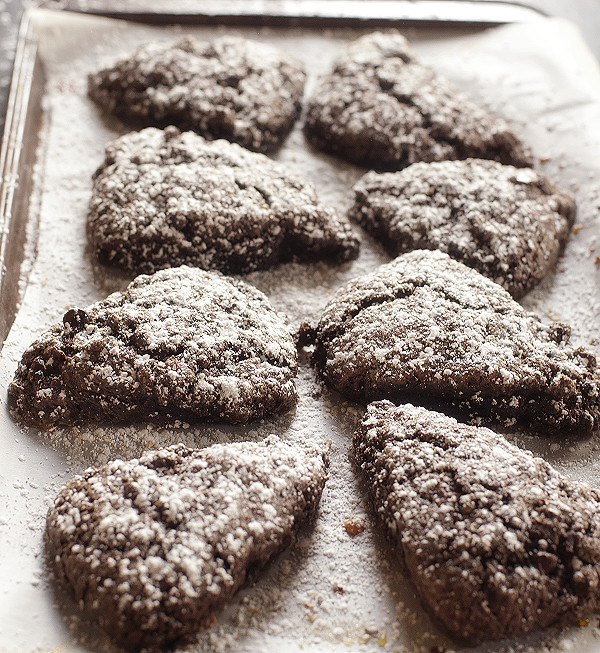 Dark Chocolate Zucchini Scones