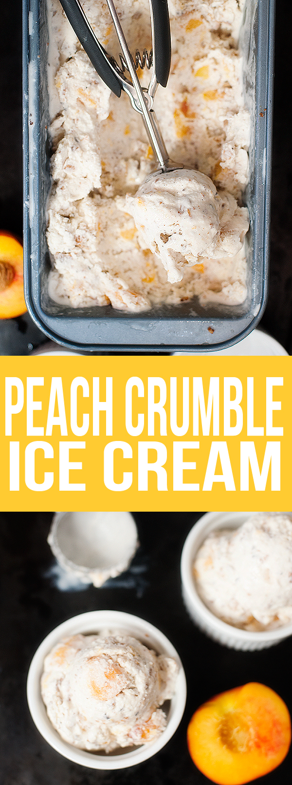 Peach Crumble Ice Cream