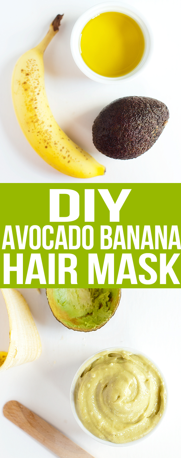 diy avocado banana hair mask | pretty plain janes