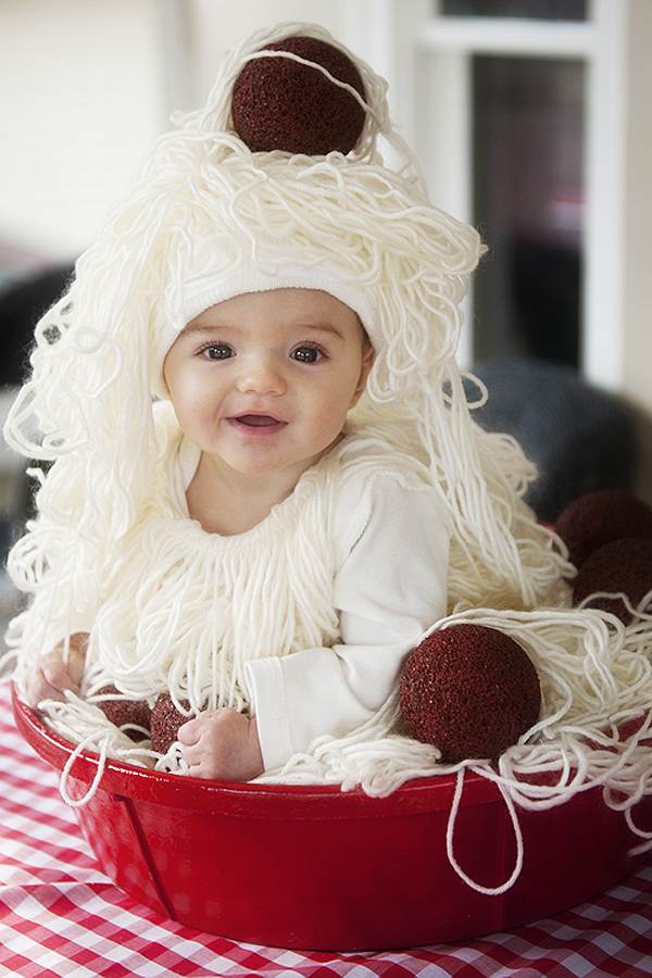 diy spaghetti and meatballs costume pretty plain janes