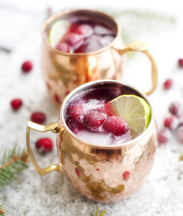Cranberry Moscow Mule - Dinner at the Zoo