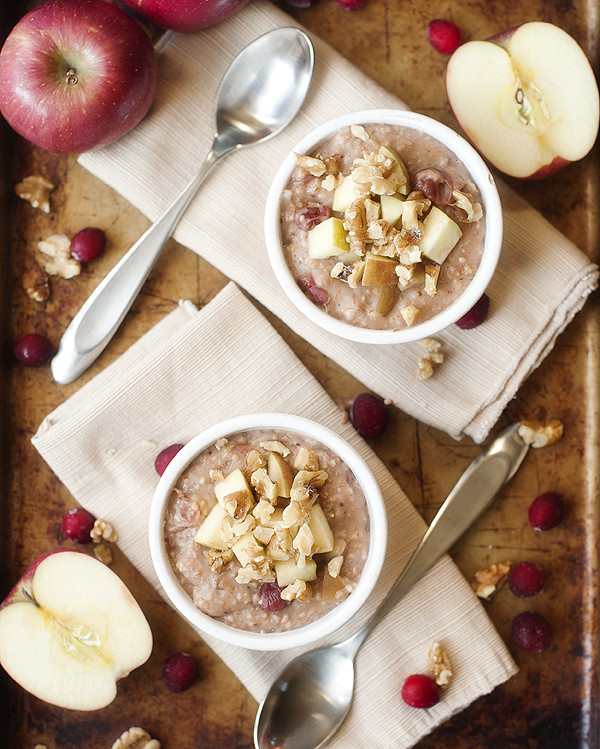 Cranberry Apple Crockpot Steel Cut Oats