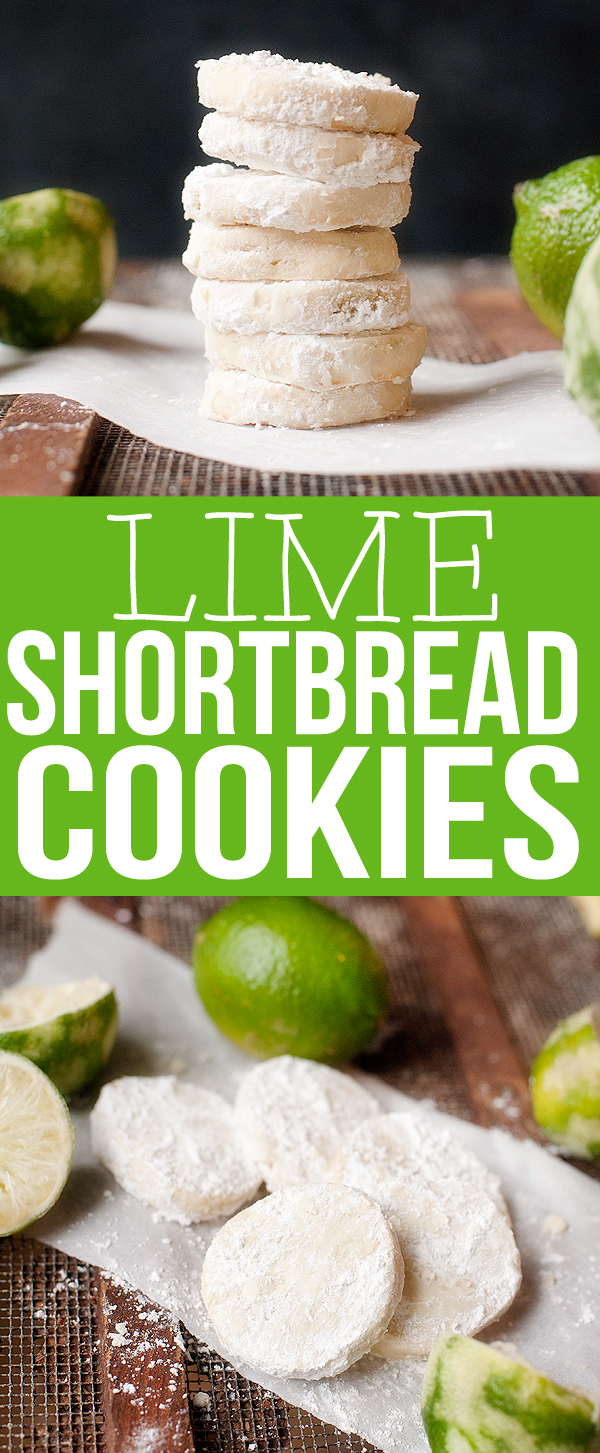 Lime Shortbread Cookies