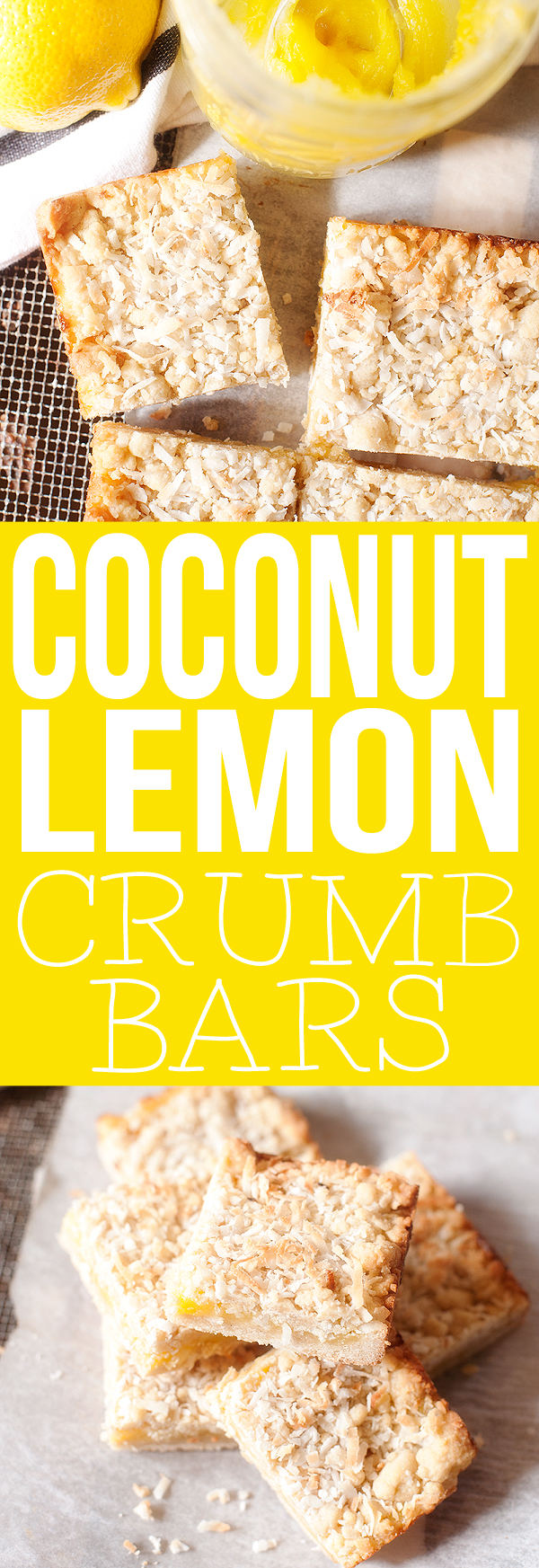 coconut lemon crumb bars
