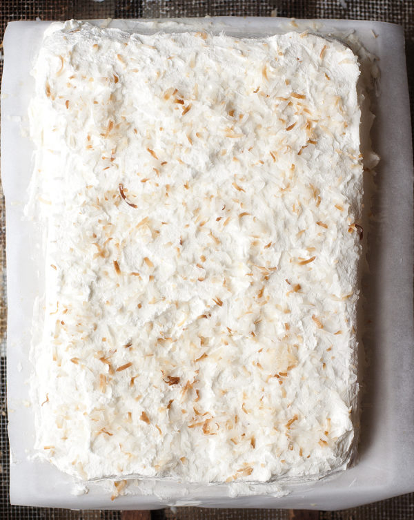 coconut tres leche cake