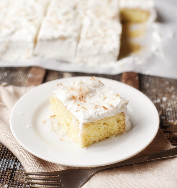 coconut tres leche cake