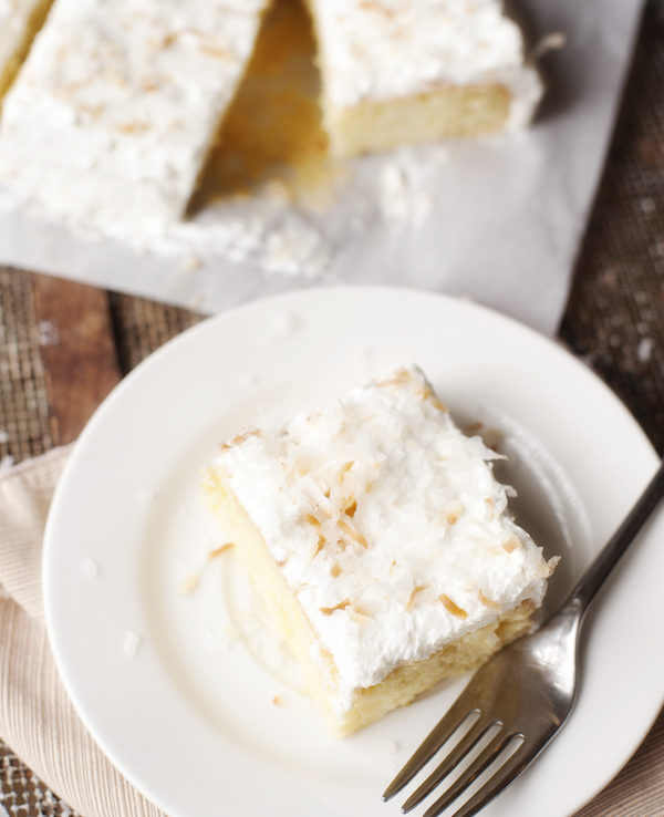 coconut tres leche cake