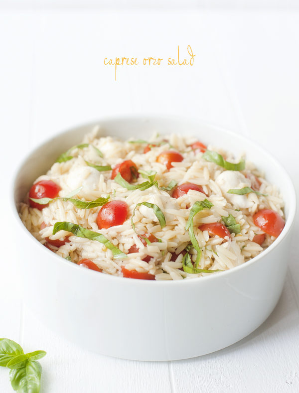 caprese orzo salad