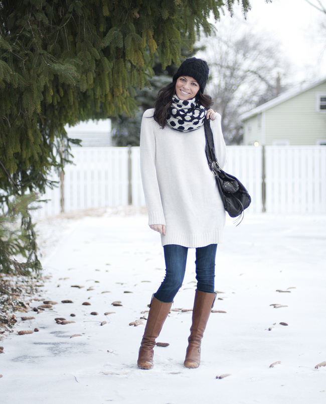 little snow, big sweater | pretty plain janes