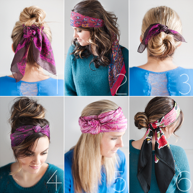 Six Easy Ways To Wear Head Scarves Pretty Plain Janes