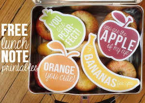 free fruity lunch note printables | pretty plain janes