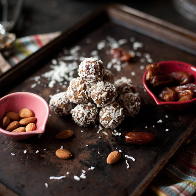 Coconut Almond Date Balls Pretty Plain Janes